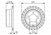 Диск тормозной TOYOTA Land Cruiser J6/J7/J10 'R'98-07 BOSCH 0986479A61 (фото 1)