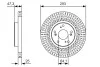 Диск тормозной (передний) Honda Civic IX 12- (293x25) BOSCH 0 986 479 B02 (фото 9)