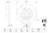 Диск тормозной BOSCH 0 986 479 E58 (фото 1)