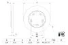 Тормозной диск BOSCH 0986479F44 (фото 1)