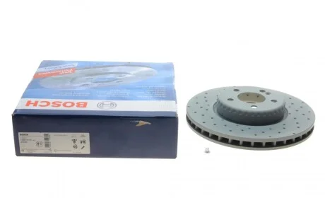 Диск тормозной (передний) MB C-class (W205) 14- (318x30) (с покрытием) (вентил.) BOSCH 0986479H37