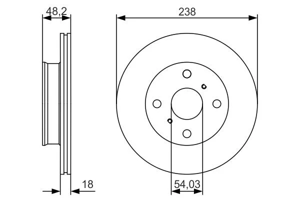 Тормозной диск BOSCH 0986479R75 (фото 1)