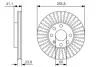 Диск тормозной BOSCH 0986479R76 (фото 1)