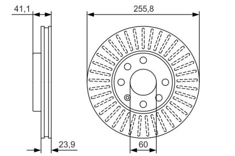 Диск тормозной BOSCH 0986479R76