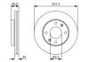 Диск гальмівний HYUNDAI Elantra/Matrix \'\'F "00>> PR2 BOSCH 0 986 479 S03 (фото 5)