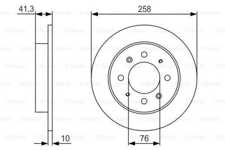 Диск гальмівний PR2 - заміна на 0986479462 BOSCH 0986479S57