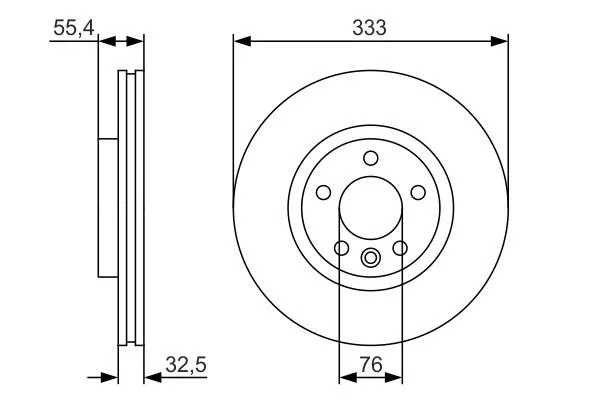 Тормозной диск BOSCH 0986479S72 (фото 1)