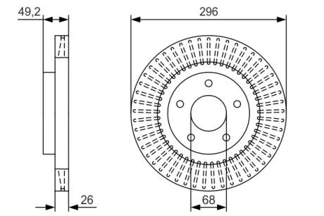 Диск тормозной NISSAN Altima F'2,5-3,506>> BOSCH 0986479T99