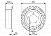 Диск гальмівний TOYOTA Land Cruiser J6/J7/J10 \'\'R \'\'98-07 PR2 BOSCH 0986479U32 (фото 1)