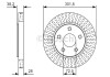 Гальмівний диск передн. CHRYSLER VOYAGER 00- BOSCH 0986479U45 (фото 1)