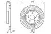 Диск гальмівний TOYOTA Corolla \'\'F \'\'1.8 \'\'99-09 BOSCH 0986479W13 (фото 1)