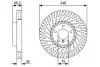 Диск тормозной (передний) BMW 5 (F10/F11)/6 (F12/F13)/7 (F01-F04) 10- (348x36) (L)(с покр.)(вентил.) BOSCH 0986479W19 (фото 1)