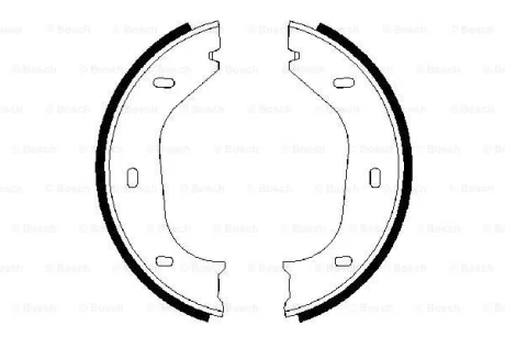 Комплект тормозных колодок BOSCH 0986487202