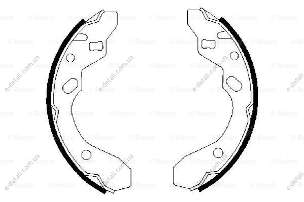 Колодки тормозные BOSCH 0986487417 (фото 1)