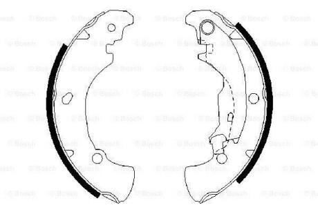 Колодки тормозные BOSCH 0986487560