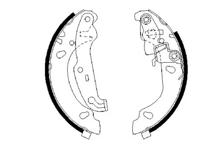 Гальмівні колодки барабанні BOSCH 0986487624
