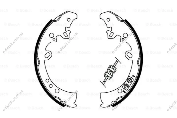 Тормозные колодки барабанные BOSCH 0986487787 (фото 1)