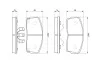 DAIHATSU колодки гальмівні передні CHARADE 87-93 BOSCH 0986493390 (фото 5)
