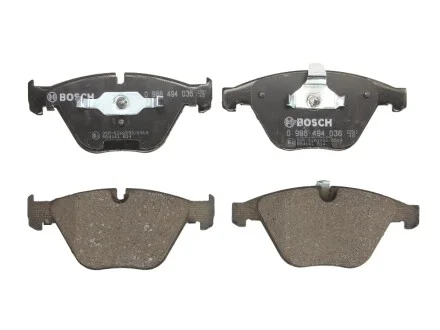 Колодки гальмівні (передні) BMW 3 (E90/E91/E92/E93) 04-13/X1 (E84) 09-15/Z4 (E89) 09-16 BOSCH 0986494036