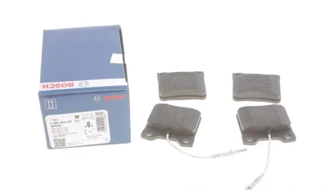 Колодки тормозные (задние) Peugeot 406 96-04/605 89-11 (+датчики) BOSCH 0986494055