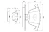 Колодки тормозные (передние) Ford Focus/Mazda 3/Volvo C30/C70/S40/V50/Opel Vectra C 05-14/V40 12- BOSCH 0 986 494 077 (фото 7)