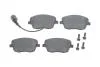 Колодки гальмівні (передні) Seat Ibiza/VW Polo 01-09/Skoda Fabia 99-14/Roomster 06-15 (+датчик) BOSCH 0986494105 (фото 1)
