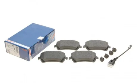 Колодки гальмівні (задні) VW T5/T6 03- (+датчик) BOSCH 0 986 494 108