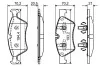 Колодки тормозные (передние) MB E-class (W211)/ GL-class (X164) 02- BOSCH 0 986 494 165 (фото 11)