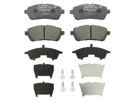 Колодки гальмівні (передні) Ford Fiesta 08- BOSCH 0986494195