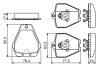 Колодки гальмівні (передні) Audi S4 2.7 97-01 BOSCH 0986494215 (фото 5)