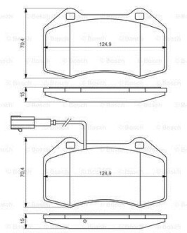 Тормозные колодки дисковые BOSCH 0986494228