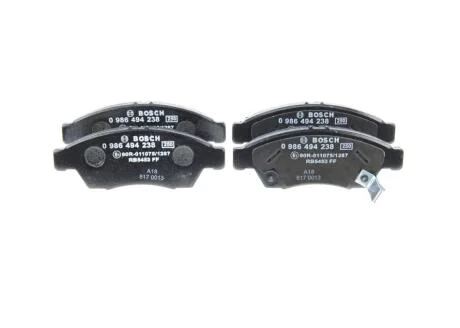 Тормозные колодки дисковые BOSCH 0986494238