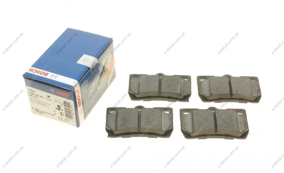 Колодки гальмівні дискові BOSCH 0986494253 (фото 1)