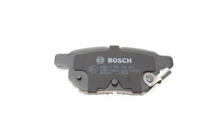 Колодки гальмівні (задні) Toyota Corolla/Auris 06-14/IQ/Urban Cruiser 09-15/Prius 12-/Yaris 05- BOSCH 0 986 494 255