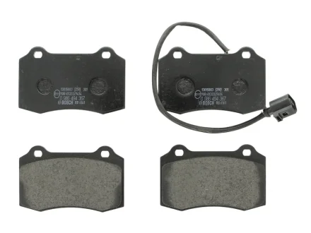 Колодки гальмівні (передні) Seat Leon/Toledo 98-06 (+датчик) BOSCH 0986494367