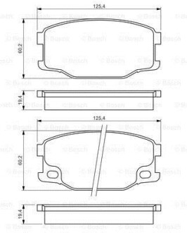 Колодки тормозные Mitsubishi Canter FE Front/Rear BOSCH 0986494442