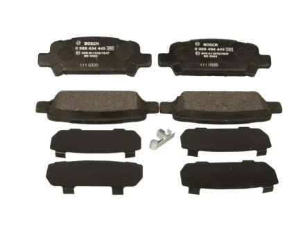 Колодки гальмівні (задні) Subaru Impreza/Outback/Forester 95-09 BOSCH 0986494445