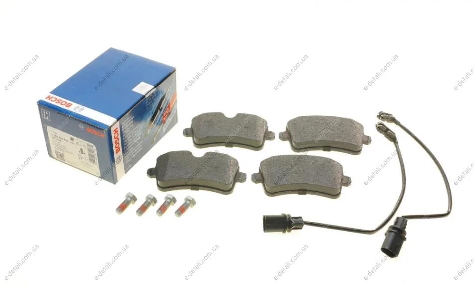 Колодки гальмівні (задні) Audi A8 09- / A7 Sportback 13-18 (Lucas) Q+ (з датчиками) BOSCH 0986494446 (фото 1)