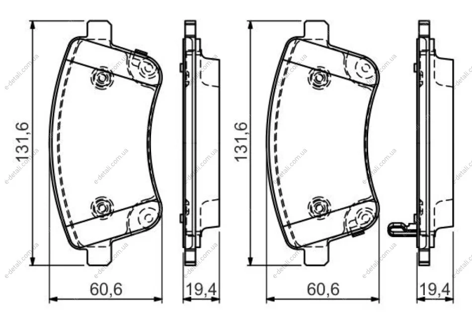 Колодки тормозные (передние) Hyundai ix20/Kia Venga 10- BOSCH 0986494552 (фото 1)