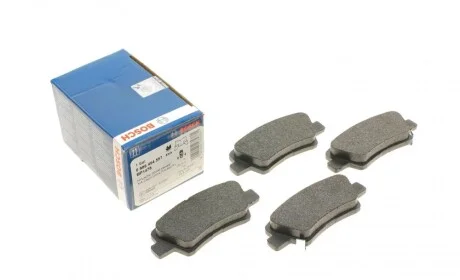Колодки тормозные (задние) Kia Sportage/Ceed/Rio/Optima/Hyundai Accent/i10/i20/i30/i40/Elantra 10- BOSCH 0 986 494 557