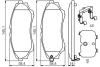 Гальмівні колодки, дискові BOSCH 0986494587 (фото 6)