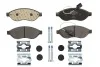 Колодки гальмівні (передні) Citroen Jumper/Fiat Ducato/Peugeot Boxer 06- (Brembo) (з датчиком) BOSCH 0986494591 (фото 1)