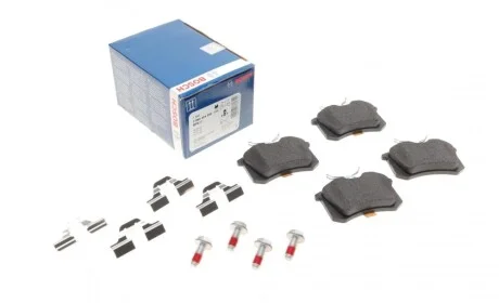 Колодки гальмівні (задні) VW Caddy III 04-/Peugeot 308 07-/Citroen C4 04- (Lucas) (87.2x53.2x16.3) BOSCH 0 986 494 596