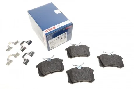 Колодки тормозные (задние) VW Golf/Passat 83-02/ Peugeot 405 87-96 BOSCH 0 986 494 597