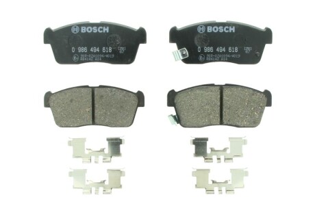 Гальмівні колодки, дискові BOSCH 0986494618