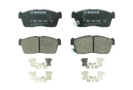 Гальмівні колодки, дискові BOSCH 0986494618