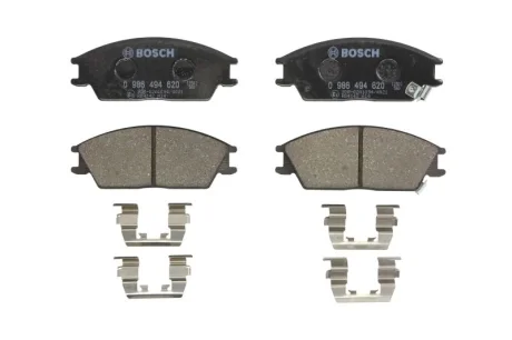 Колодки гальмівні (передні) Hyundai Accent I/II 89-06/Getz 02-11 (Akebono) BOSCH 0986494620