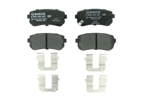 Колодки тормозные (задние) Hyundai Creta/ix20/Sonata/Kia Ceed/Optima/Picanto 10- BOSCH 0986494627