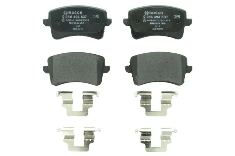 Колодки тормозные (задние) Audi A4/A5/Q5 07- BOSCH 0986494637