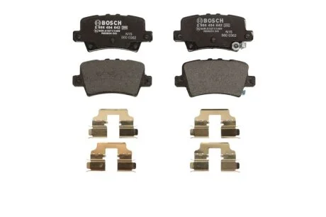 Гальмівні колодки, дискові BOSCH 0986494642